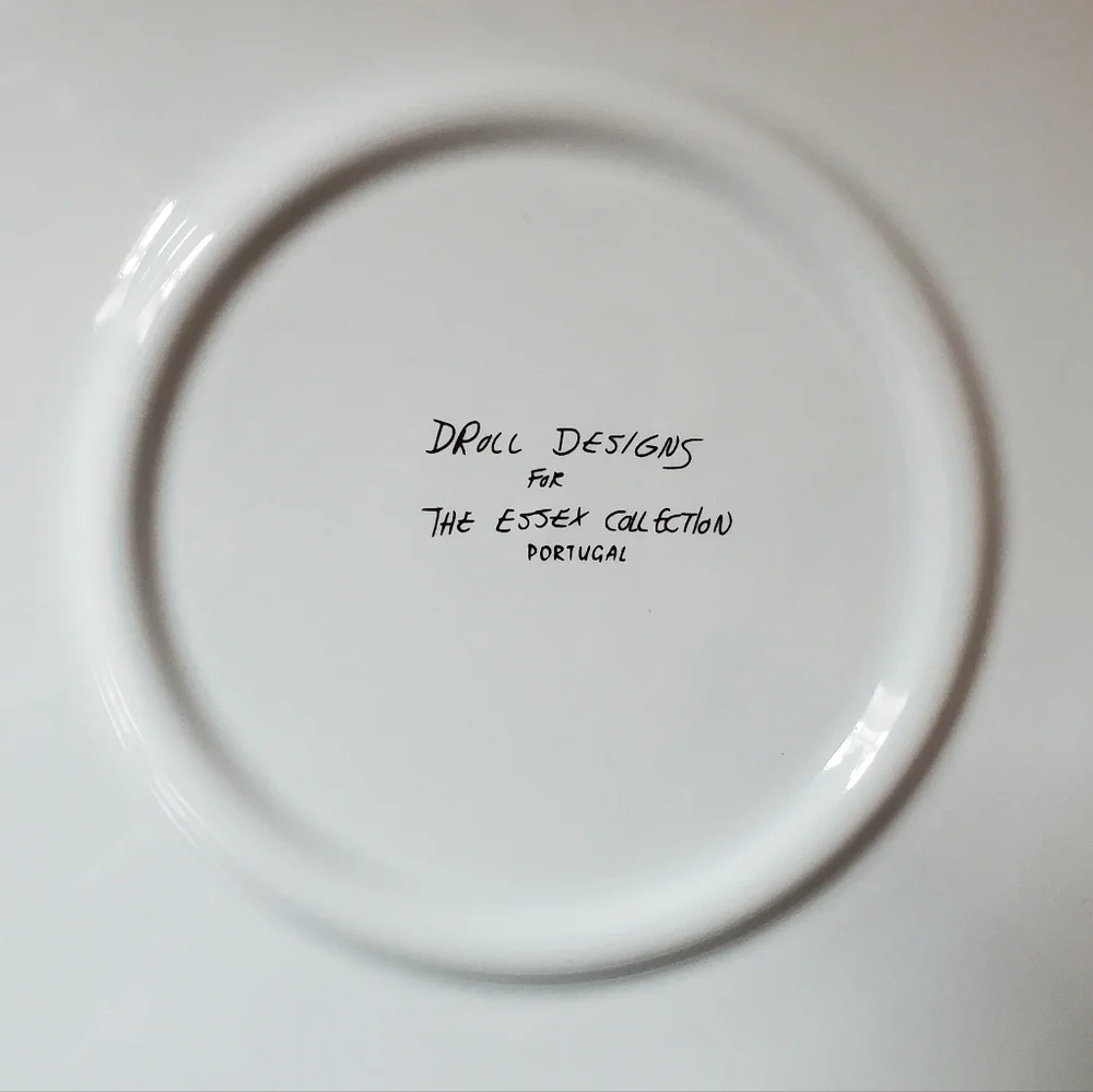 Droll Designs Essex Collection Portugal Santa Christmas Serving Platter